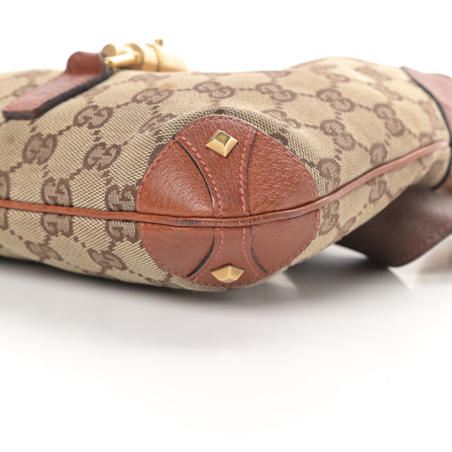 Monogram Mini Piston Lock Jackie O Hobo Brown