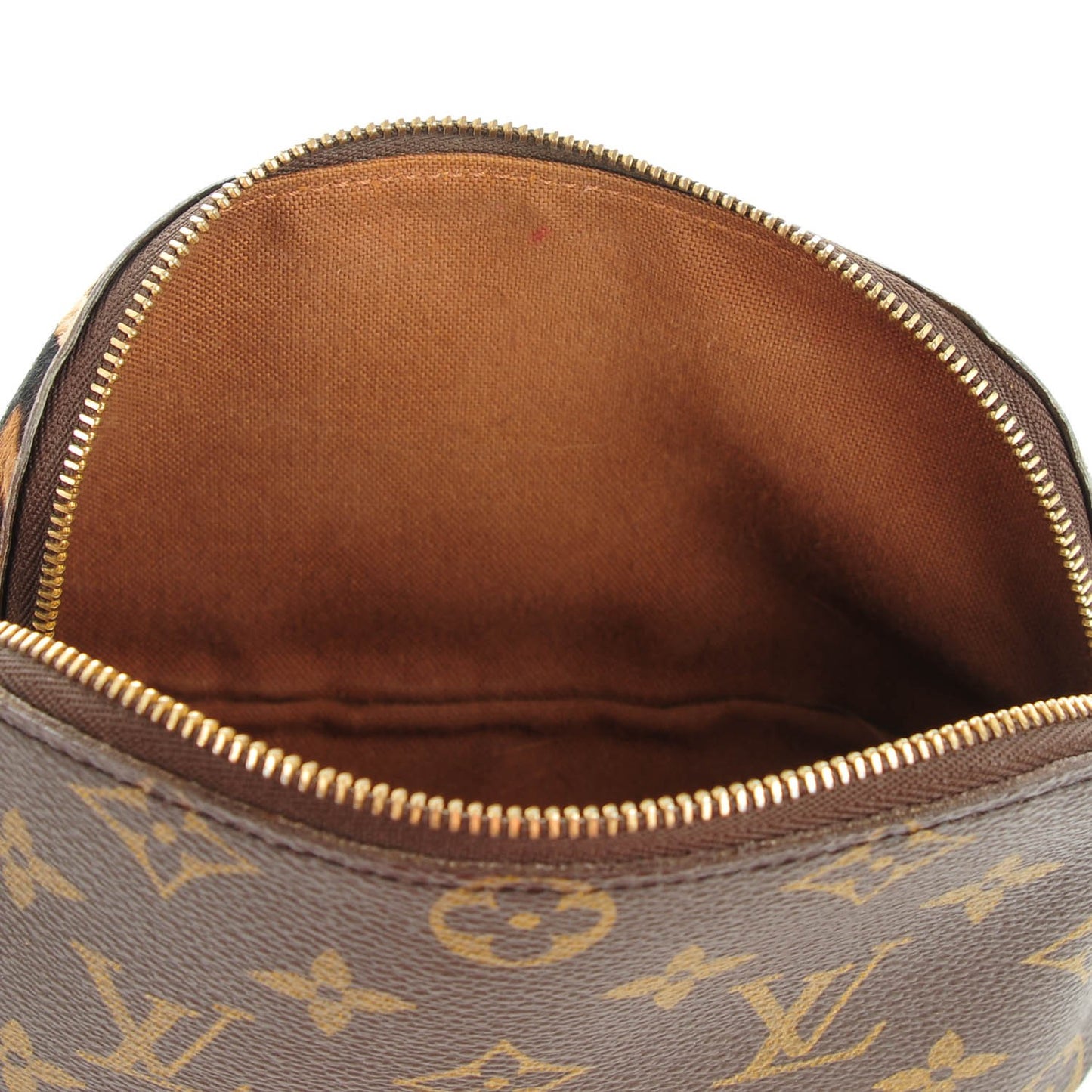 Monogram Azzedine Alaia Leopard Print Pony Hair Cosmetic Pouch