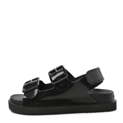 Gucci Rubber Mini Double G Womens Dad Sandals 36 Black 1 of 7