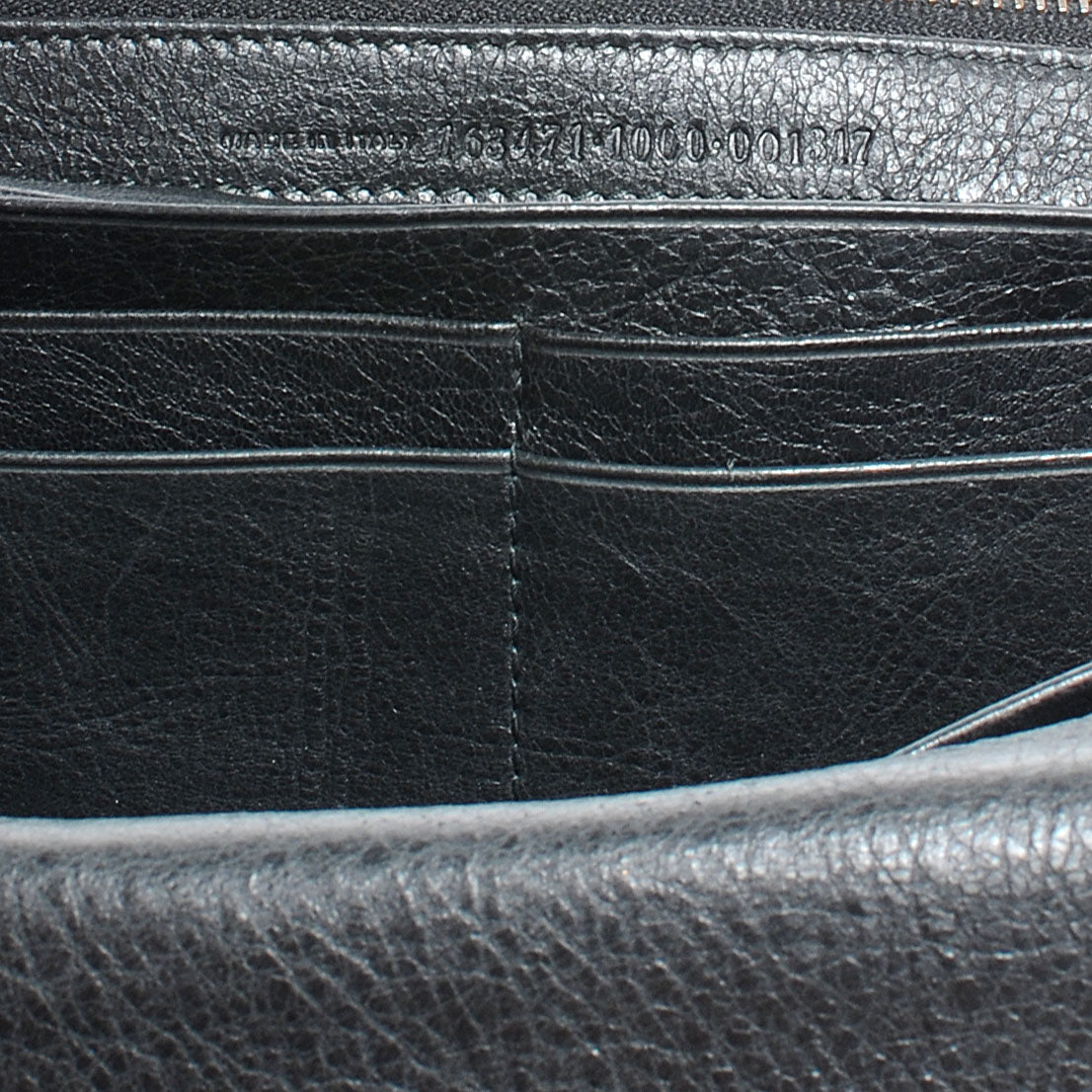 Agneau Money Wallet Anthracite
