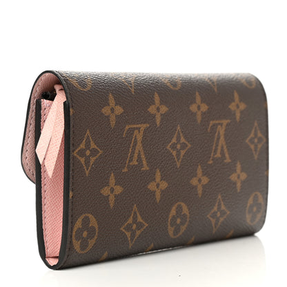 Louis Vuitton Monogram Emilie Wallet Rose Ballerine 3 of 8