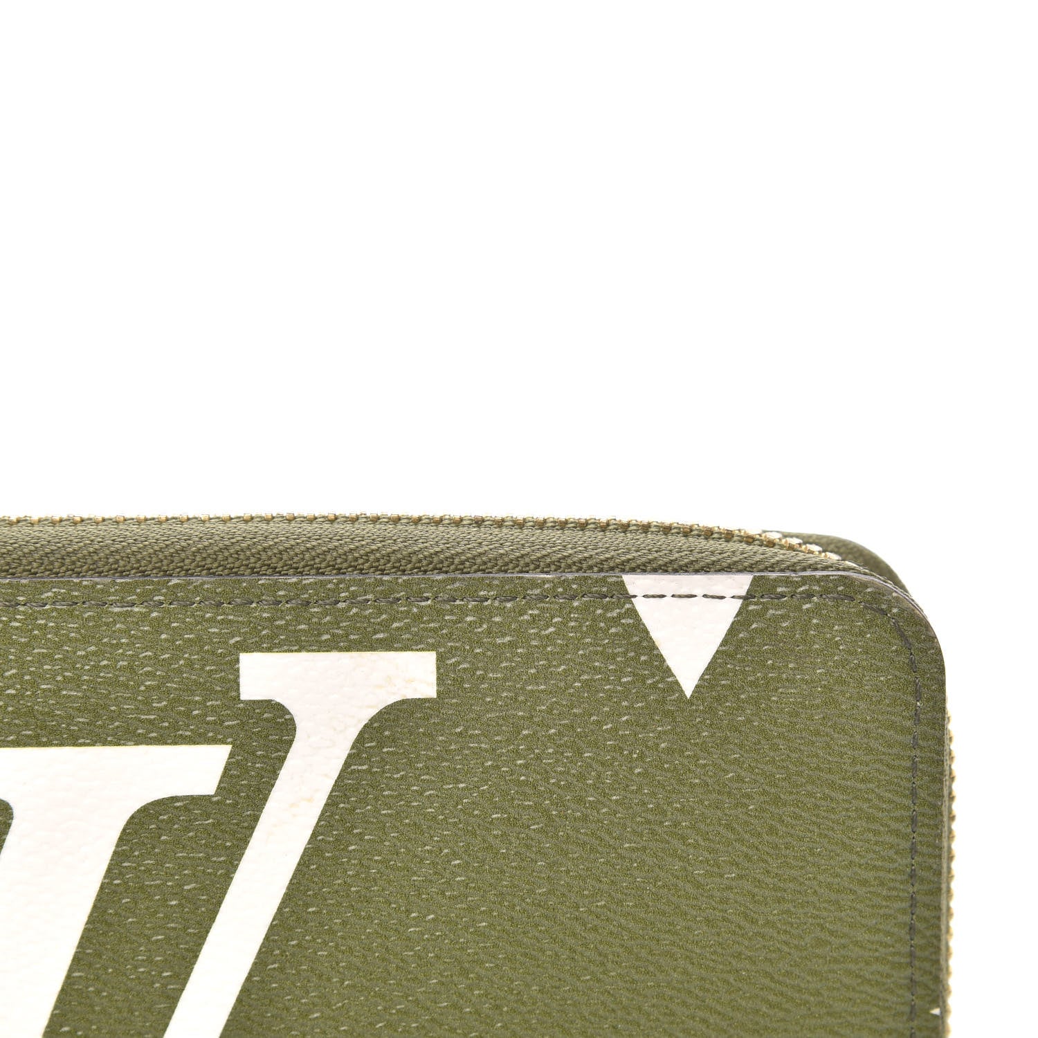 Louis Vuitton Monogram Giant Zippy Wallet Kaki White 8 of 9