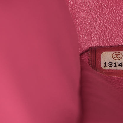 Chanel Lambskin Quilted Maxi Double Flap Dark Pink 7 of 19