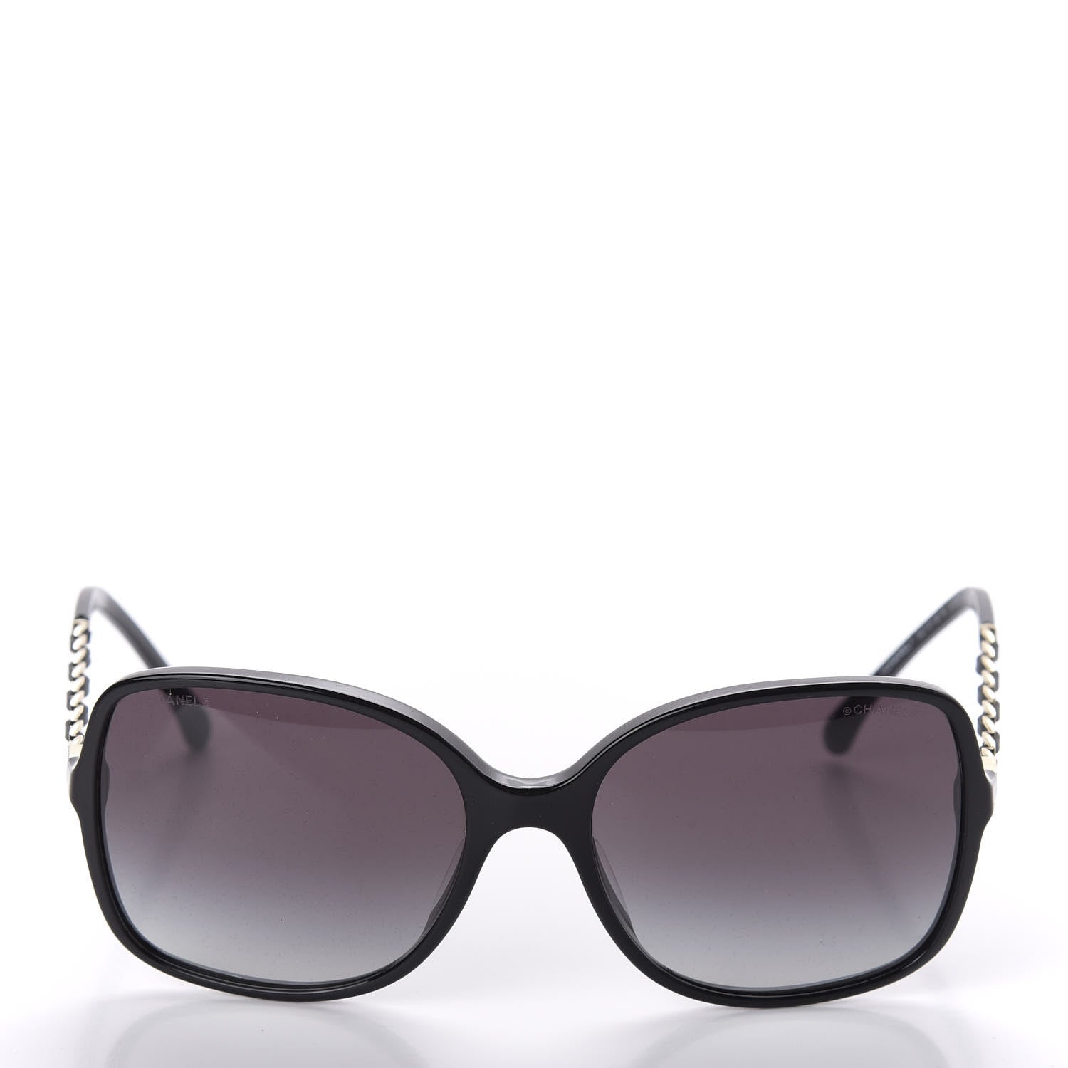 Chanel Lambskin Square Chain Sunglasses 5210-Q Black 2 of 8