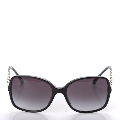 Chanel Lambskin Square Chain Sunglasses 5210-Q Black 2 of 8