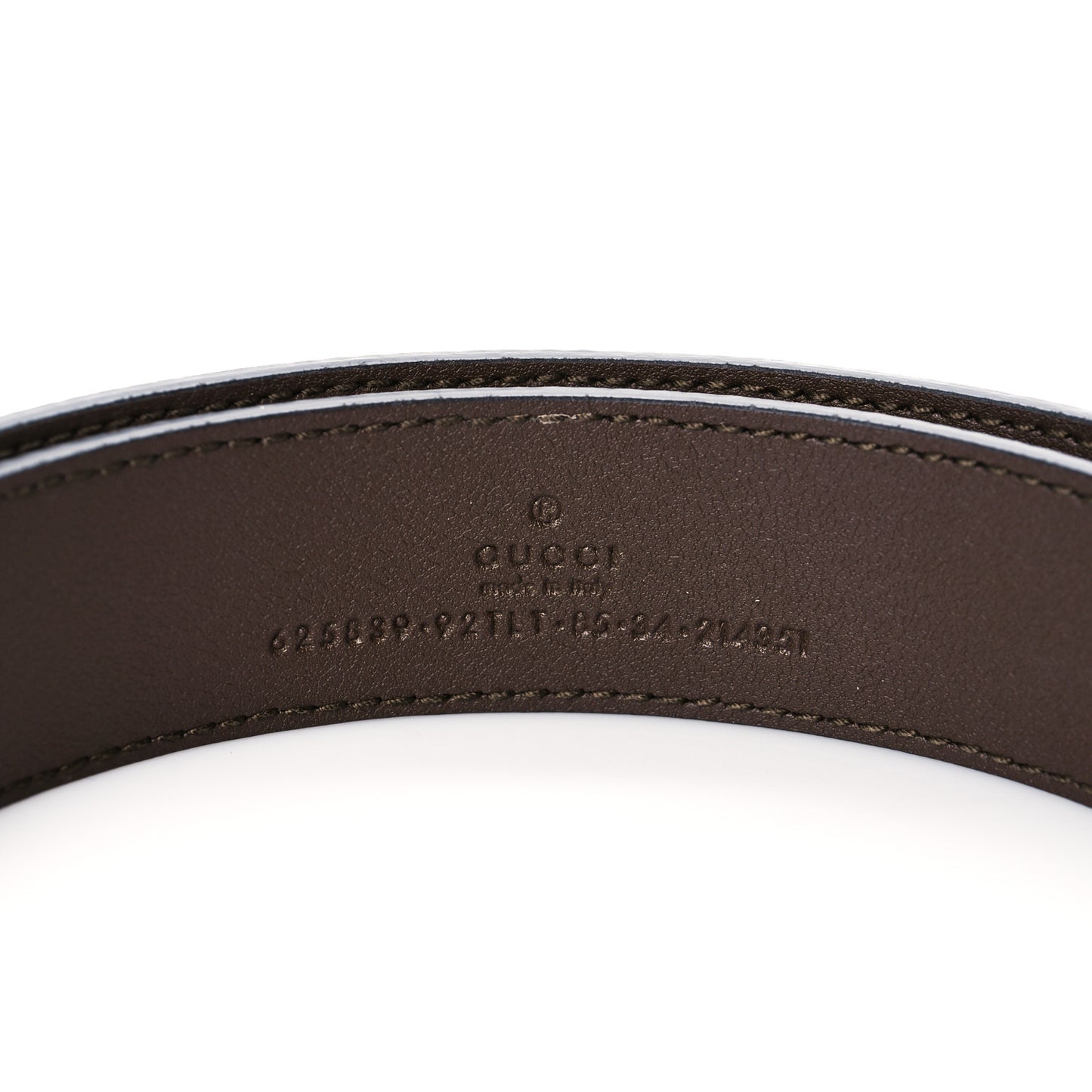 GG Supreme Monogram Matte Plutone Calfskin Double G 30mm Belt 85 34 Beige Ebony New Acero