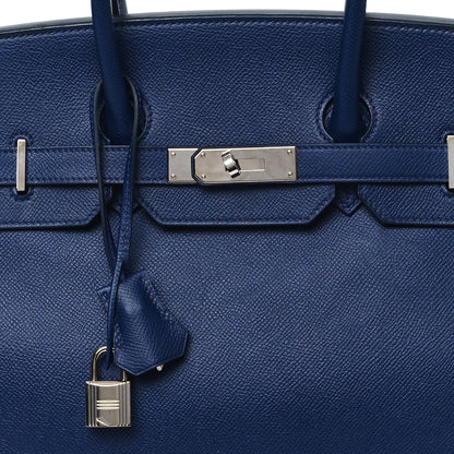 Hermes Epsom Birkin 35 Bleu Saphir 8 of 11