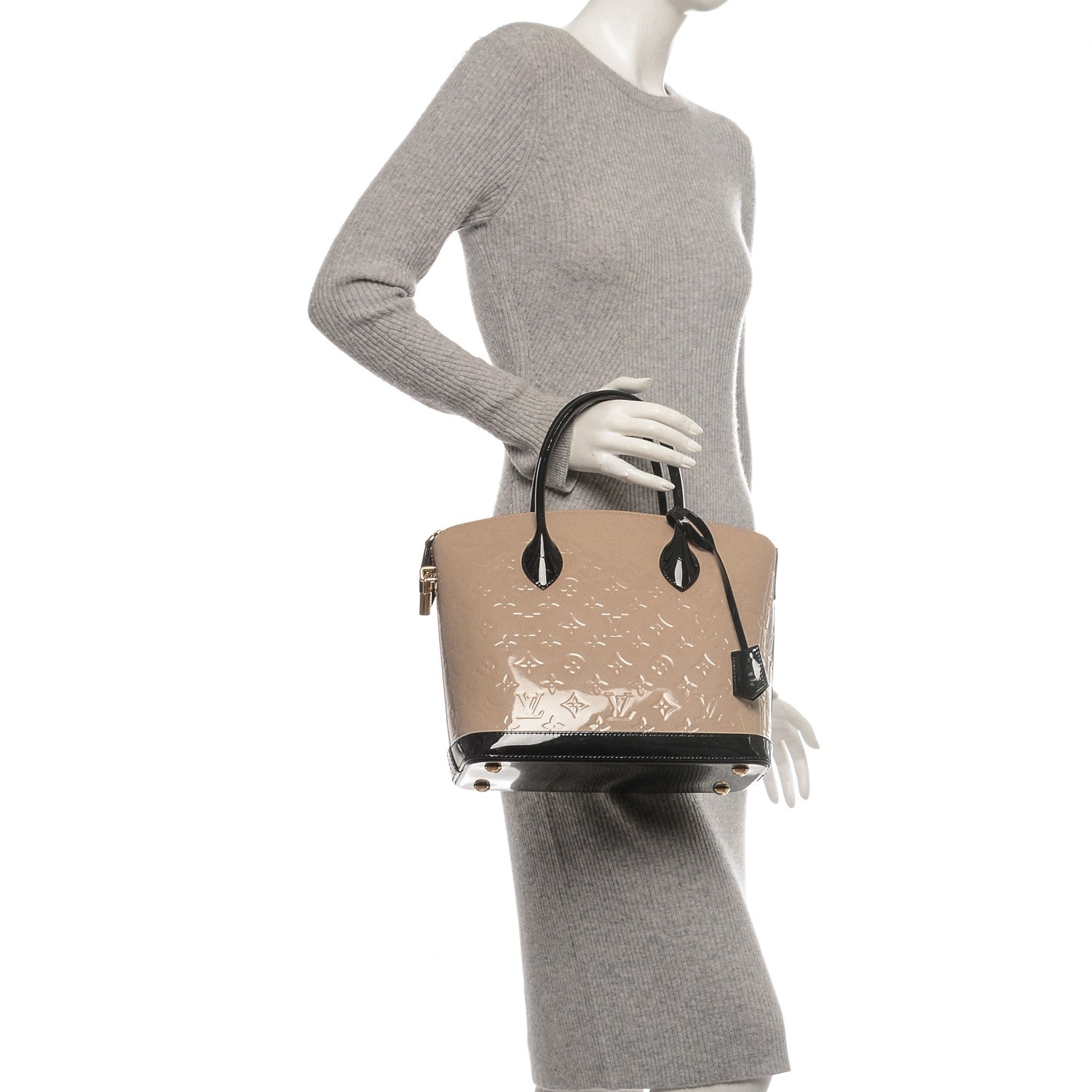 Louis Vuitton Vernis Lockit PM Dune 2 of 6