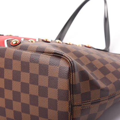 Louis Vuitton Damier Ebene Karakoram Neverfull MM 6 of 11