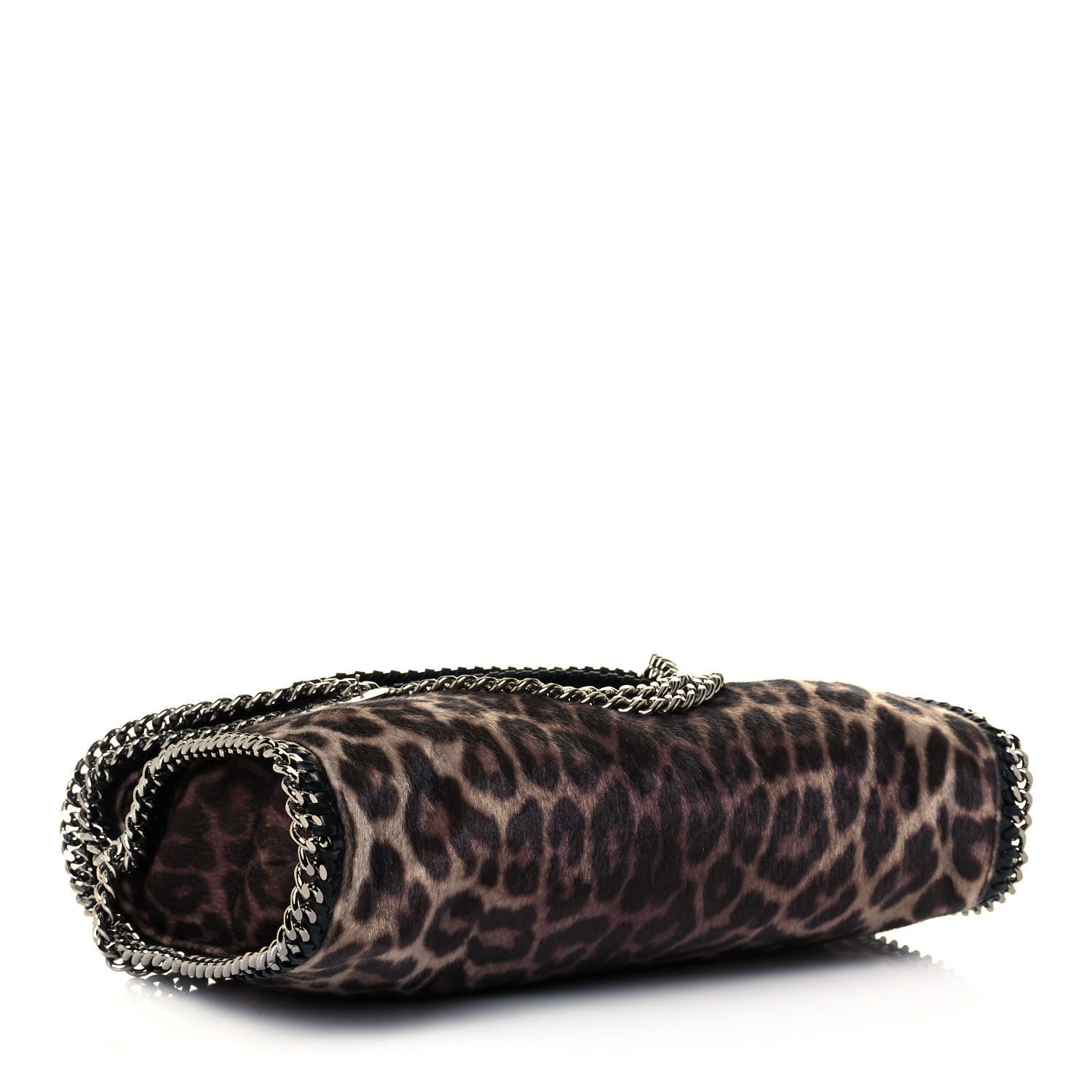 Stella McCartney Faux Calf Hair Leopard Print Small Falabella Tote Brown 4 of 12