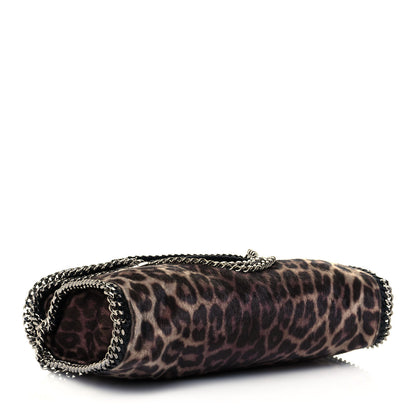 Stella McCartney Faux Calf Hair Leopard Print Small Falabella Tote Brown 4 of 12
