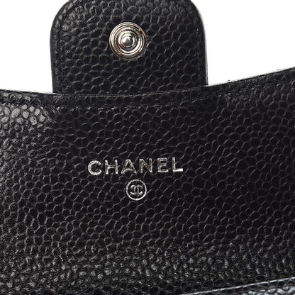 Chanel Caviar Quilted Flap Card Holder Black 6 of 8