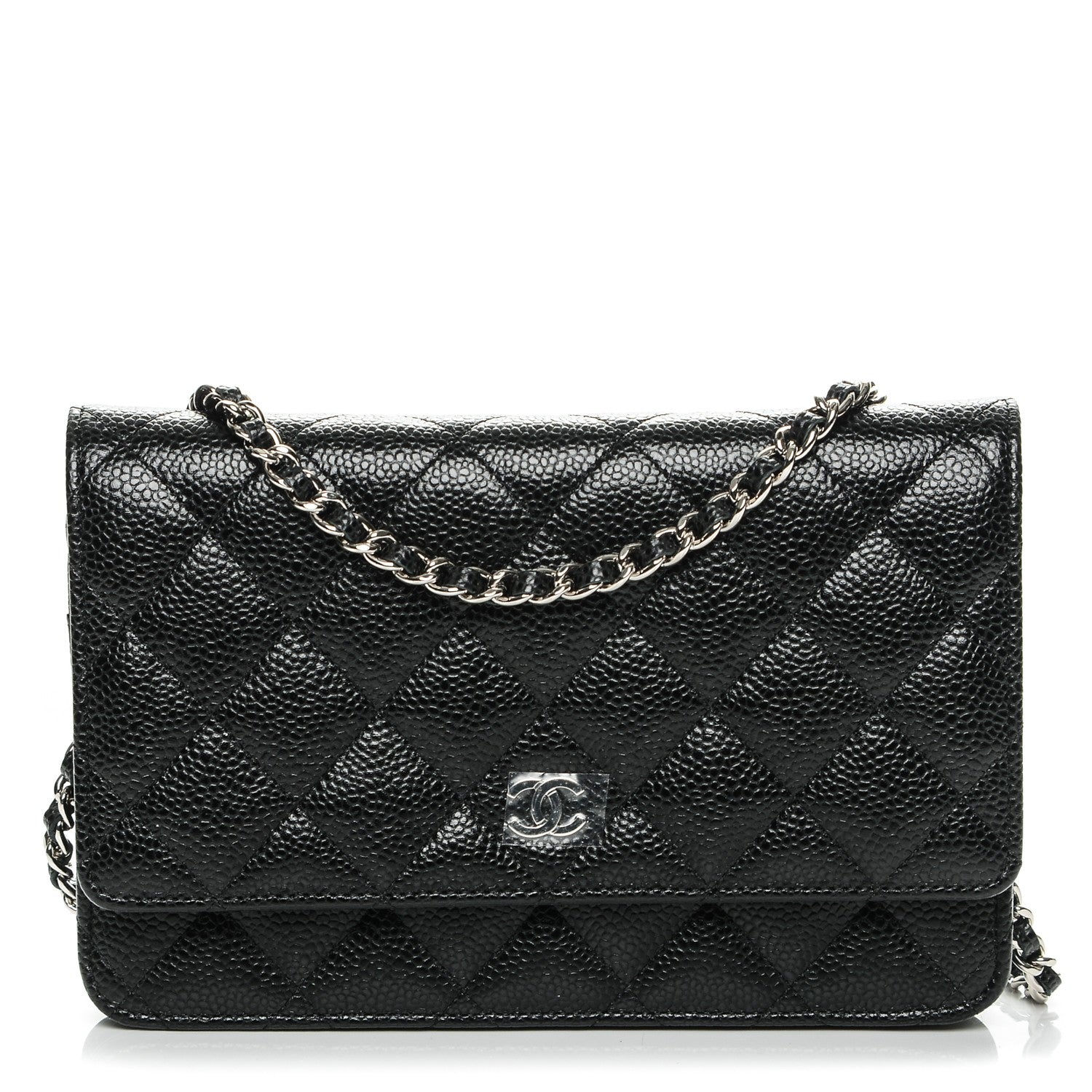 Chanel Caviar Quilted Wallet On Chain WOC Black 1 of 8