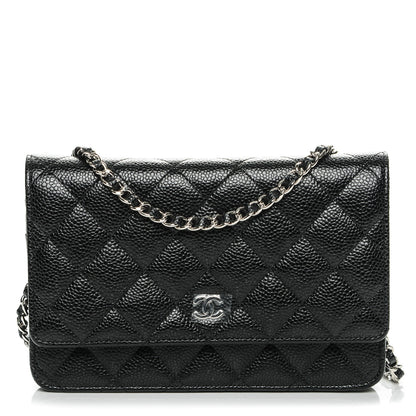 Chanel Caviar Quilted Wallet On Chain WOC Black 1 of 8