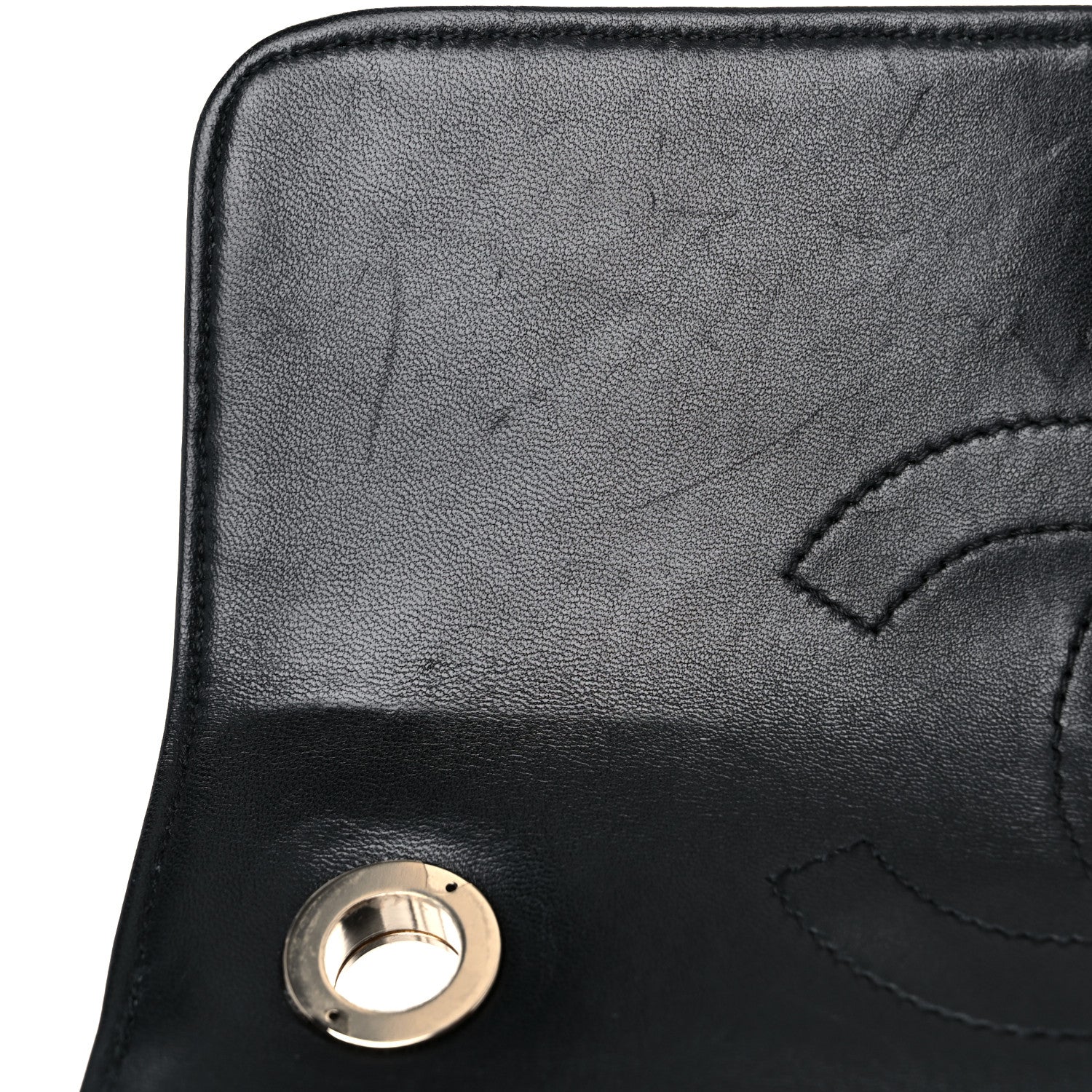 Chanel Lambskin Chevron Quilted Small Trendy CC Dual Handle Flap Bag Black 11 of 14