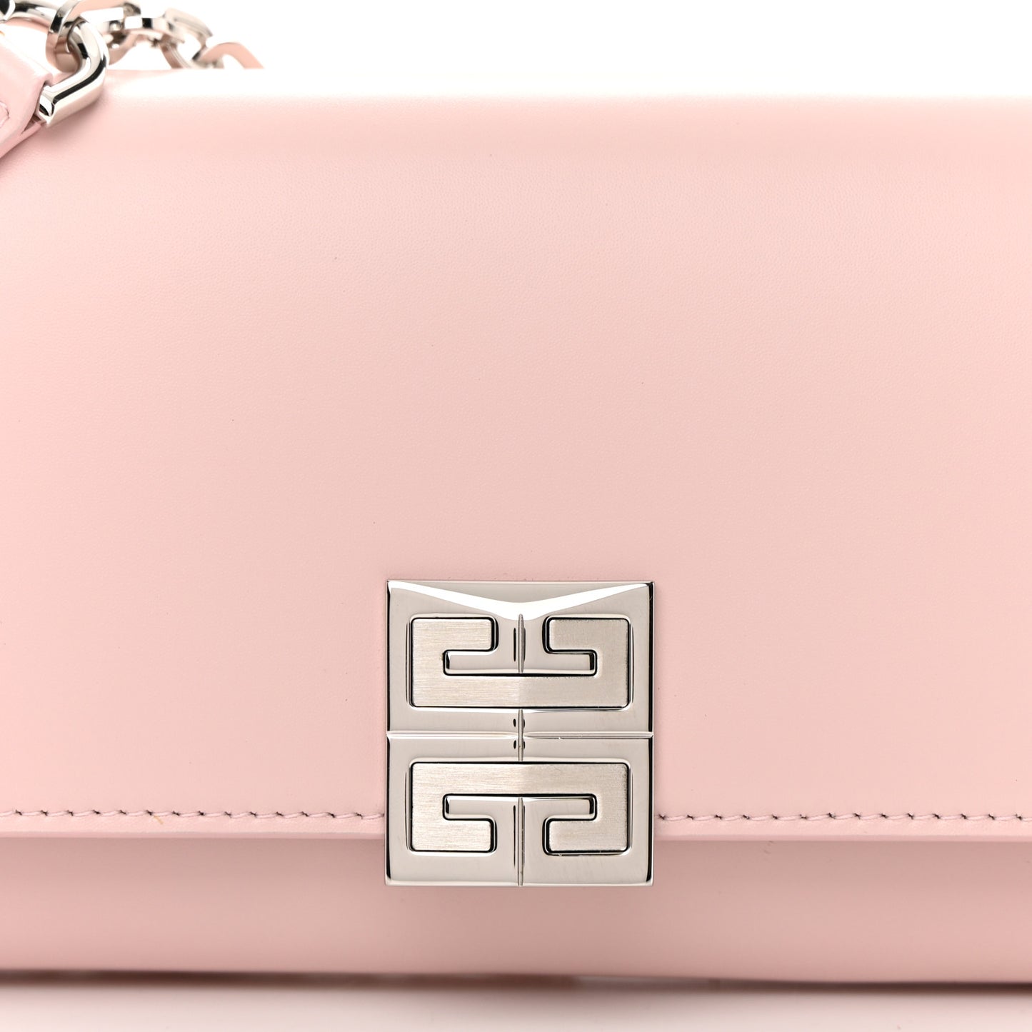 Box Calfskin 4G Wallet on Chain Pale Pink