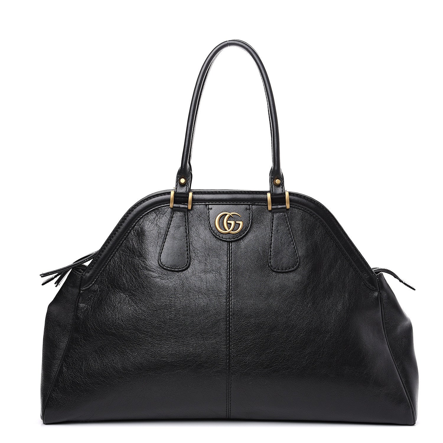 Gucci Calfskin Large Re(Belle) Top Handle Bag Black 1 of 12