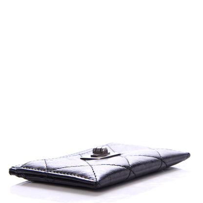Chanel Aged Calfskin Quilted Reissue Card Holder Black 4 of 9