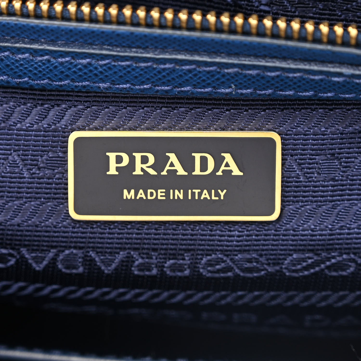 Prada Saffiano Small Galleria Double Zip Tote Bluette 6 of 11
