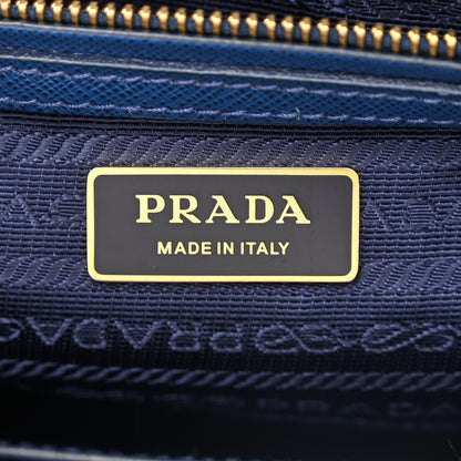 Prada Saffiano Small Galleria Double Zip Tote Bluette 6 of 11