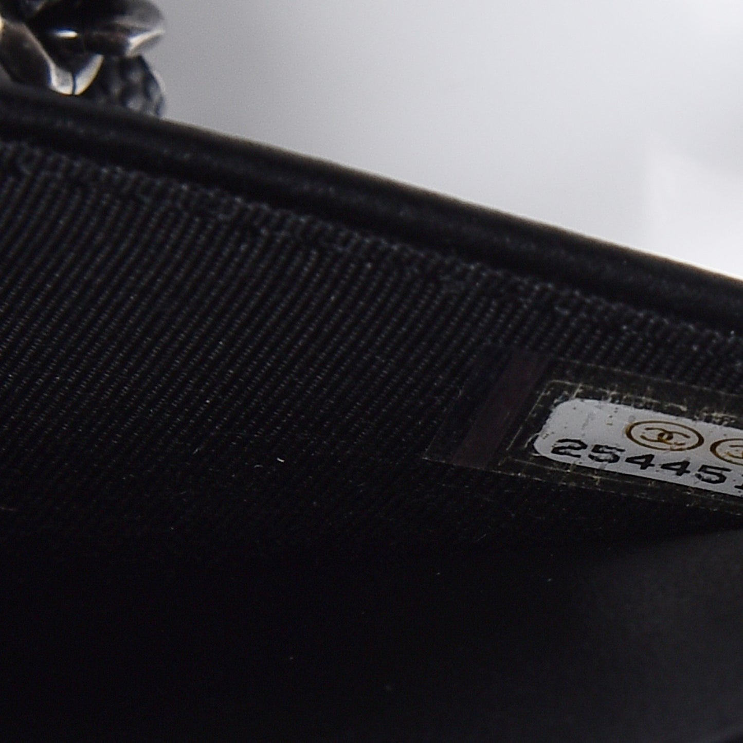 Caviar Quilted Boy Wallet On Chain WOC Black