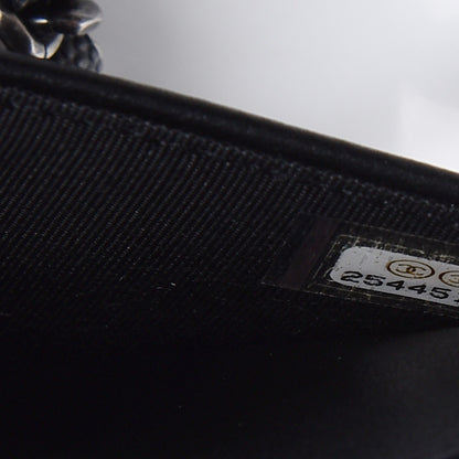 Chanel Caviar Quilted Boy Wallet On Chain WOC Black 7 of 8