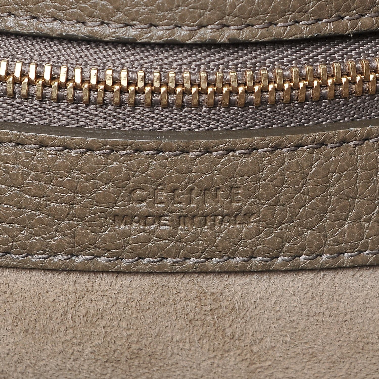 Celine Soft Grained Calfskin Small Belt Cabas Phantom Taupe 6 of 12