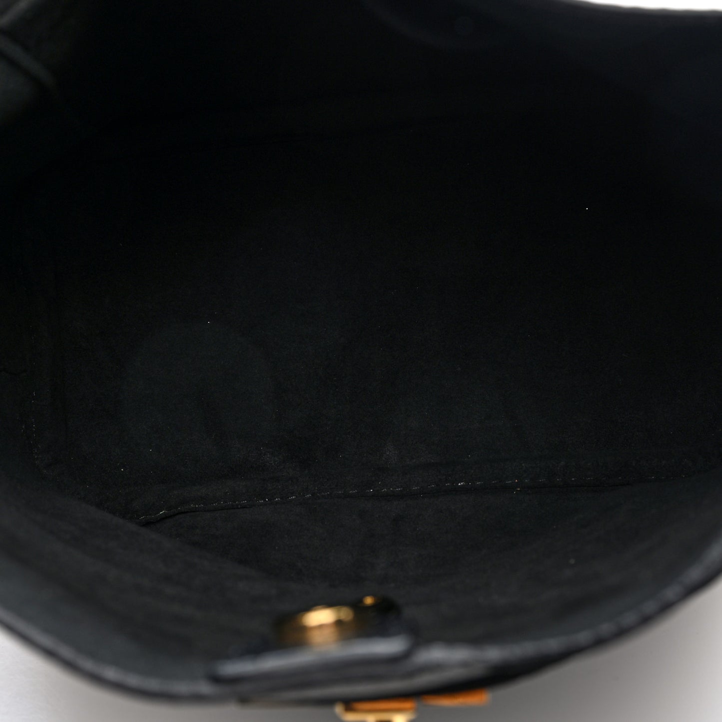 Calfskin Lock and Walk Bucket Black