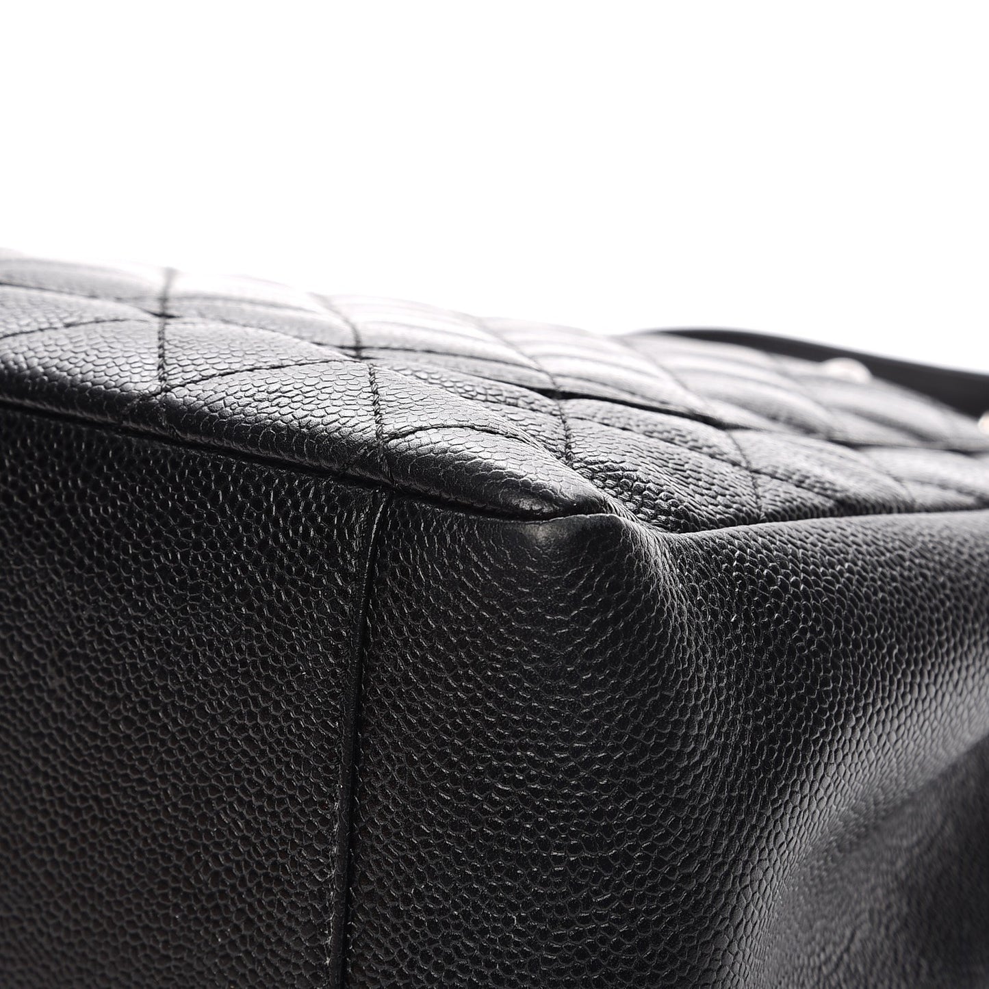 Caviar Quilted Grand Shopping Tote GST Black