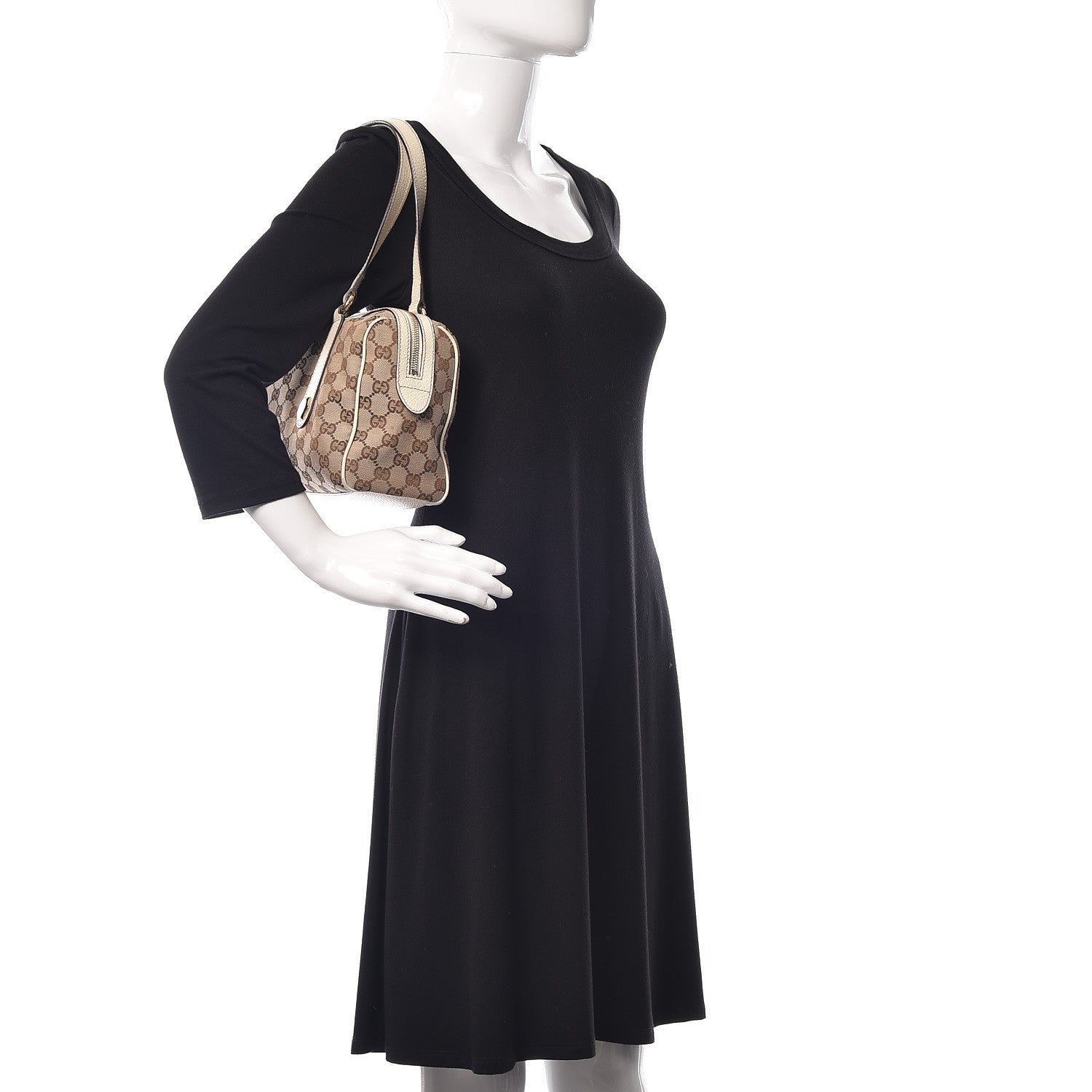 Gucci Monogram Small Charmy Boston White 2 of 10