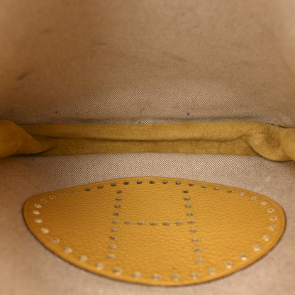 Hermes Toile Taurillon Clemence Evelyne III GM Jaune 5 of 14