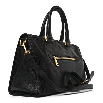 Prada Vitello Daino Shopping Satchel Black 3 of 9