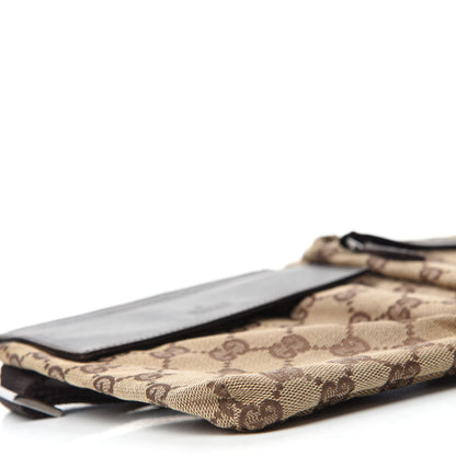 Gucci GG Monogram Double Pocket Belt Bag Dark Brown 7 of 13