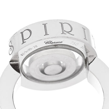Chopard 18K White Gold Diamond Happy Spirit Ring 52 6 5 of 6