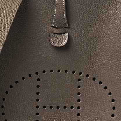 Hermes Taurillon Clemence Evelyne III PM Etoupe 8 of 23