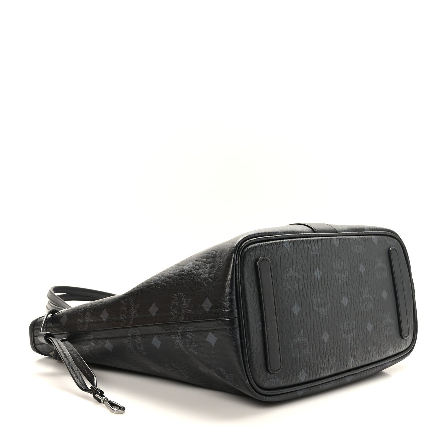 Visetos Nappa Canvas Medium Reversible Shopper Tote Black