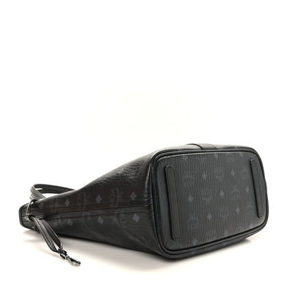 MCM Visetos Nappa Canvas Medium Reversible Shopper Tote Black 5 of 15