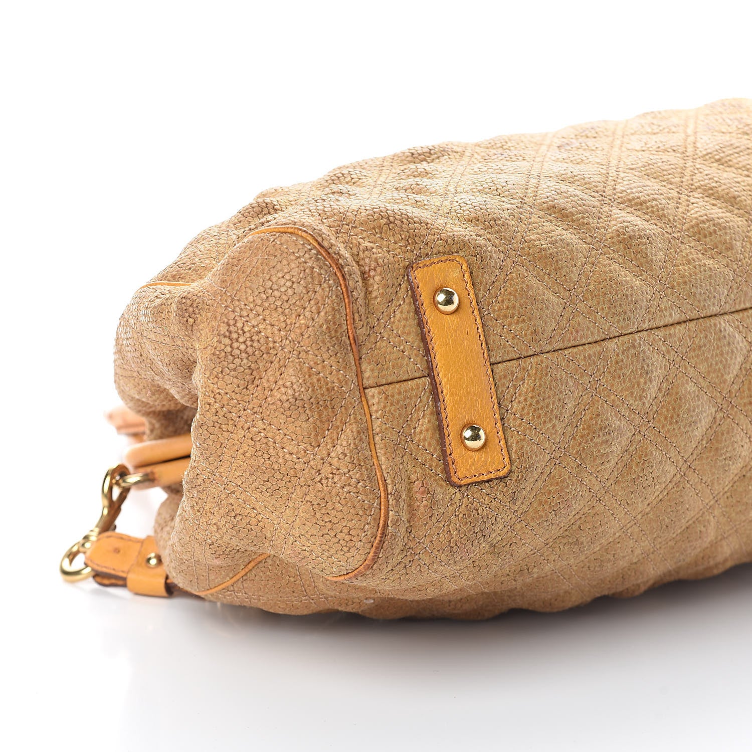 Marc Jacobs Coated Jute Ostrich Quilted Stam Yellow 10 of 11