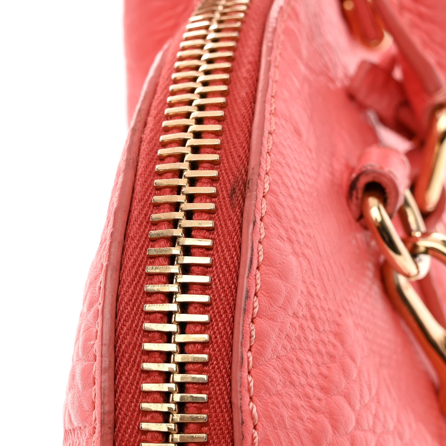 Burberry Heritage Grain Check Embossed Small Orchard Bowling Bag Pink 11 of 13