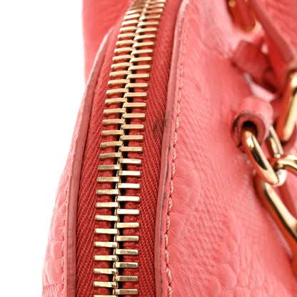 Burberry Heritage Grain Check Embossed Small Orchard Bowling Bag Pink 11 of 13