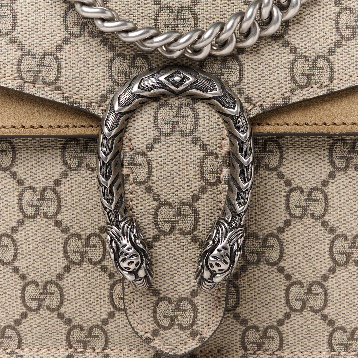 GG Supreme Monogram Mini Dionysus Shoulder Bag Taupe