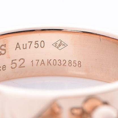 Hermes 18K Rose Gold PM Collier De Chien Ring 52 6 6 of 7