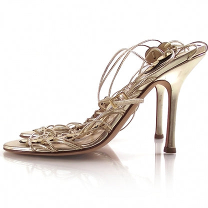 Jimmy Choo Medaillon Strappy Heels Gold 39 2 of 8
