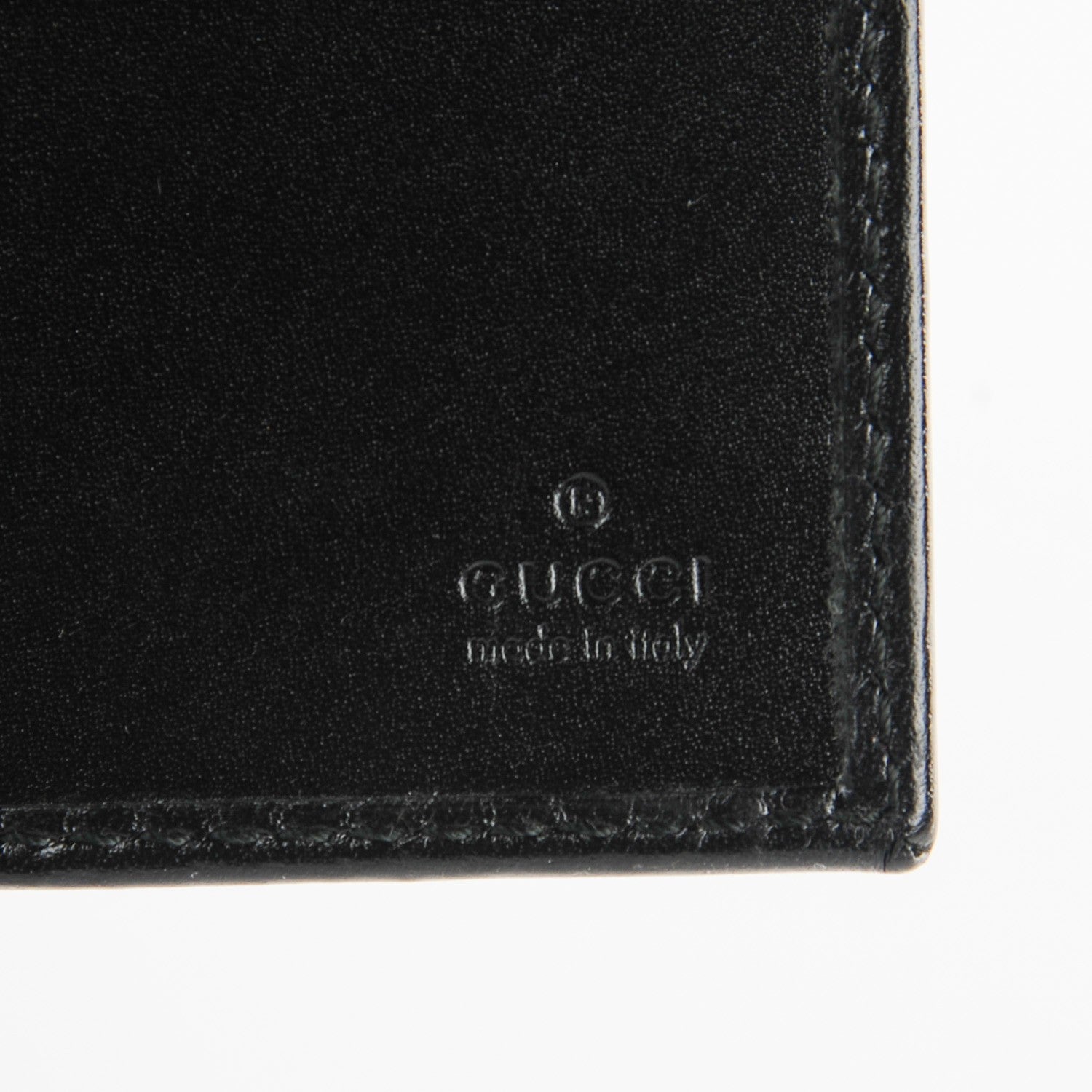 Gucci Imprime Monogram GG Pierce Chain Clutch Wallet Black 5 of 10