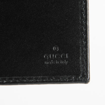 Gucci Imprime Monogram GG Pierce Chain Clutch Wallet Black 5 of 10