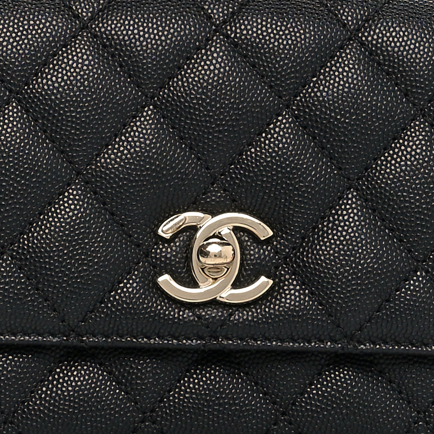 Chanel Caviar Quilted Extra Mini Coco Handle Flap Black 8 of 13