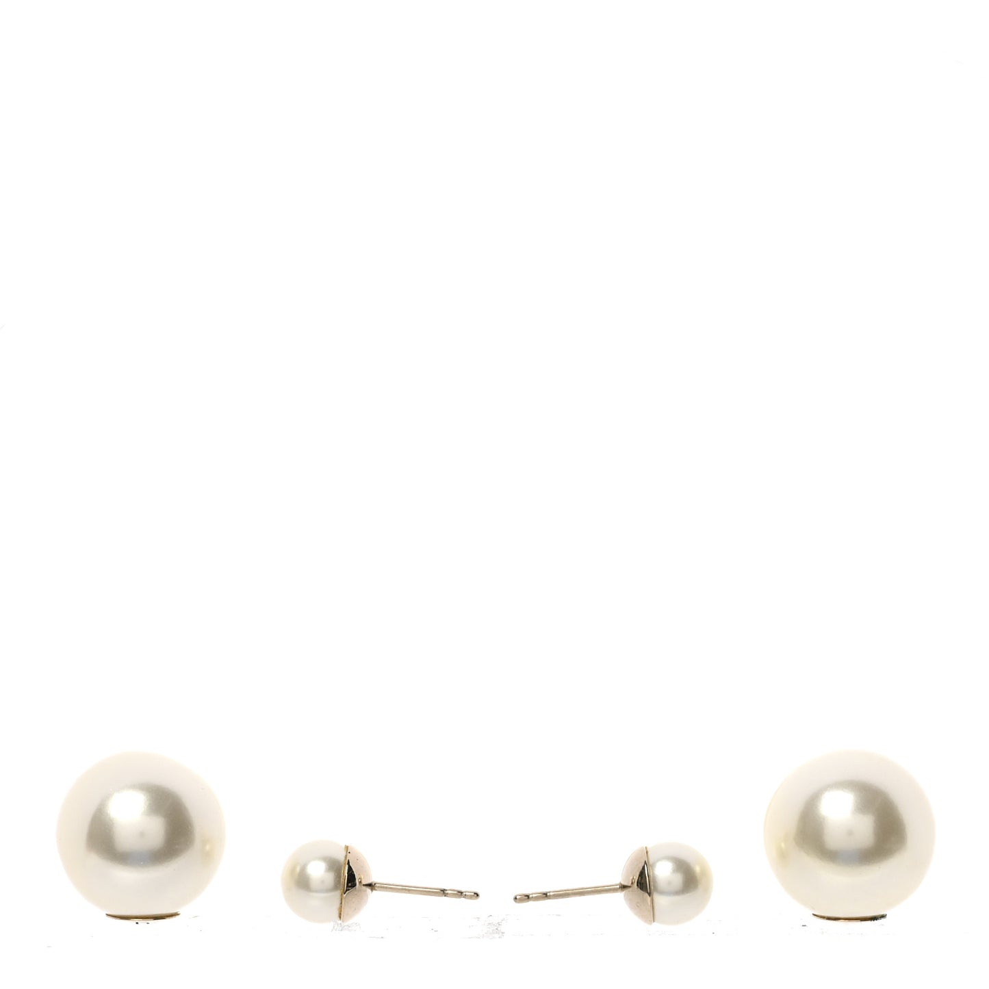 Pearl Mise En Dior Tribal Earrings Gold