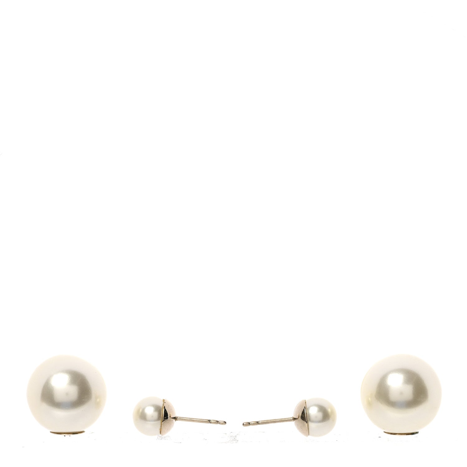 Christian Dior Pearl Mise En Dior Tribal Earrings Gold 3 of 5