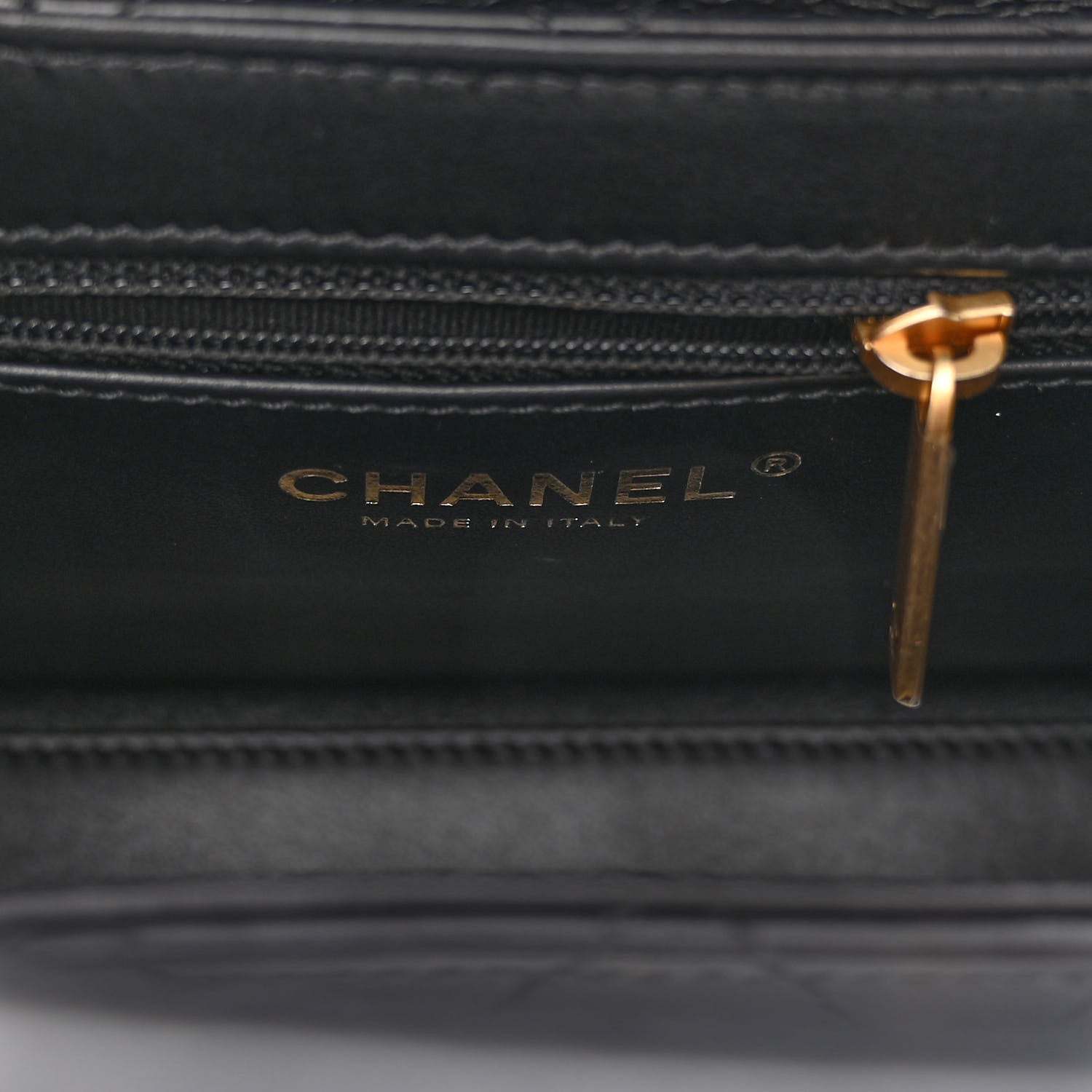 Chanel Shiny Aged Calfskin Quilted Nano Kelly Shopper Black 6 of 11