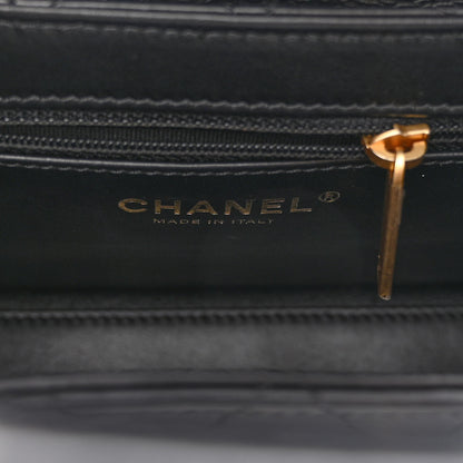 Chanel Shiny Aged Calfskin Quilted Nano Kelly Shopper Black 6 of 11